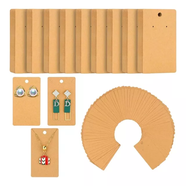 350Pcs Earring Display Cards - 3.5 x 1.96 Inches Sturdy Earring Cards for3281
