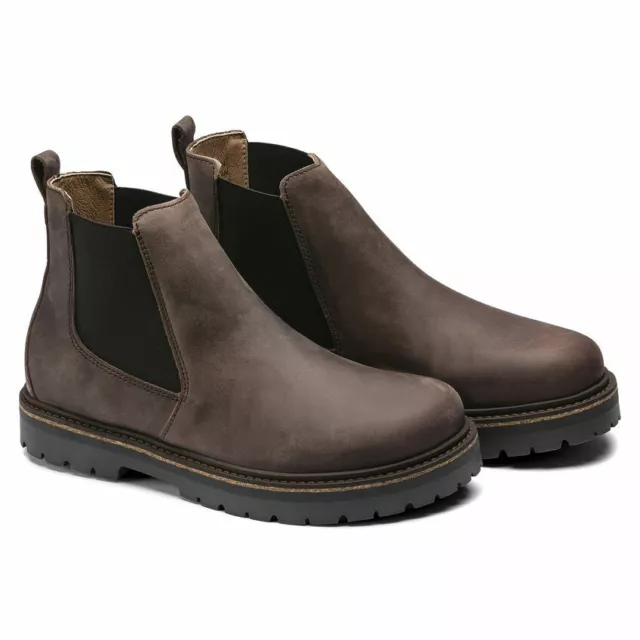 Birkenstock Stalon Bottines Femmes En Cuir Marron
