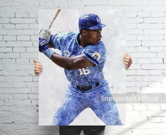 Bo Jackson Kansas City Royals Poster, Canvas, Baseball print, Sport wall art