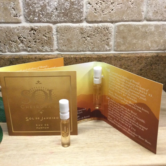 NEW LOT OF 2 SOL DE JANEIRO Cheirosa 62 Eau de Parfum EDP Sample 1ml