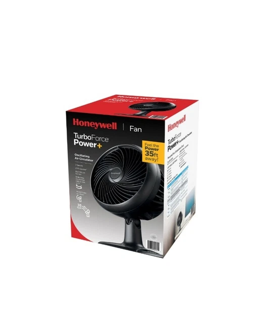 HONEYWELL TURBO POWER Oscillating Electric Quiet Table Fan 10 inch