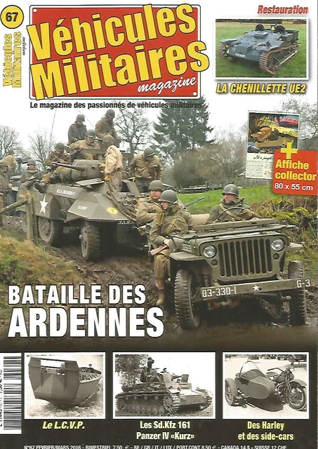 MAGAZINE VÉHICULES MILITAIRES n°33 (avec poster) EUR 5,00 - FR