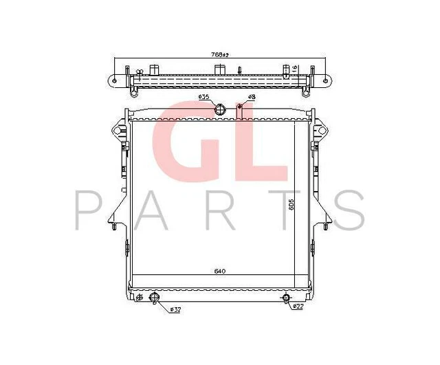 Radiateur Moteur (Refroidisseur D'Eau) Pour Ford F-150 / Expedition / Navigator 2007-2014