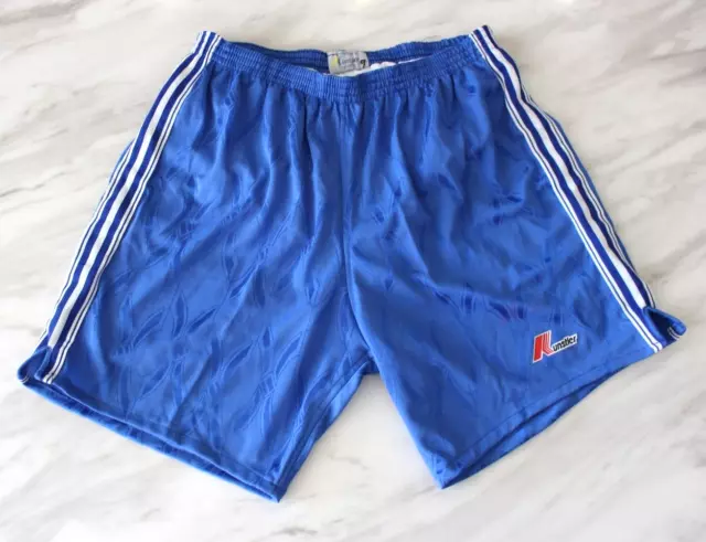 Puma Vintage Blue Football Soccer Mens Short Running Retro 80s Racing 90s Run XL 3