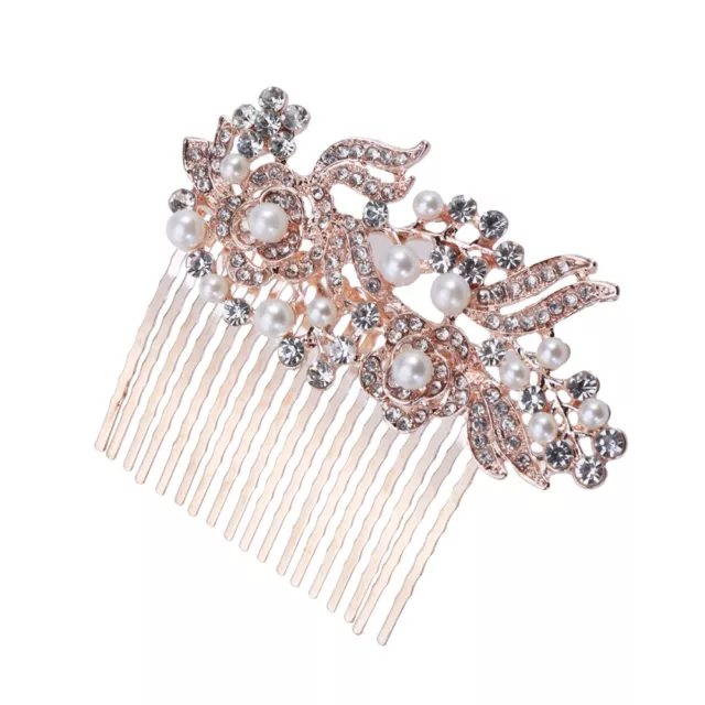 Peigne à cheveux de mariage pour femmes, strass