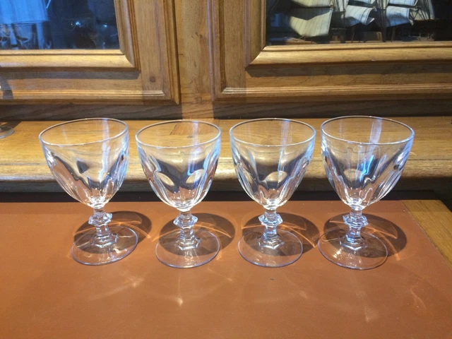 lot de 4 verres a vin rouge Cristal d'Arques modele Rambouillet occasion
