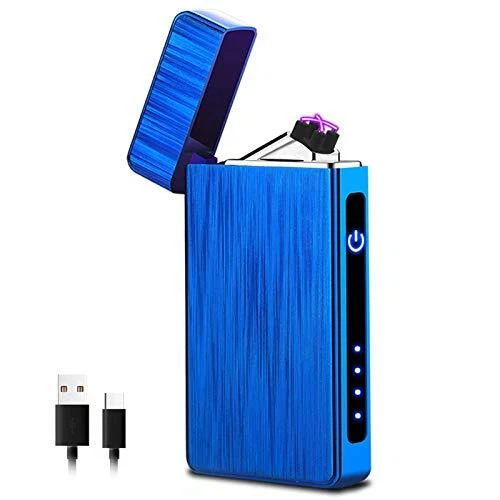 XIMU Briquet Électrique Double Arc Briquet USB Rechargeable Commande Tactile ...