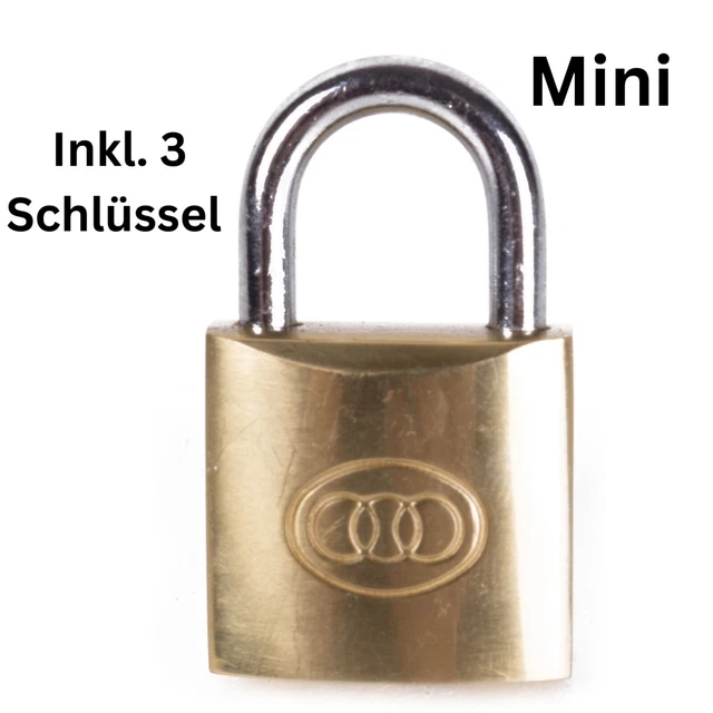 2x Mini-Bügelschlösser (Vorhangschlösser) – 20x30 Mm, Jeweils Mit 2 Schlüsseln, Für Koffer & Mehr