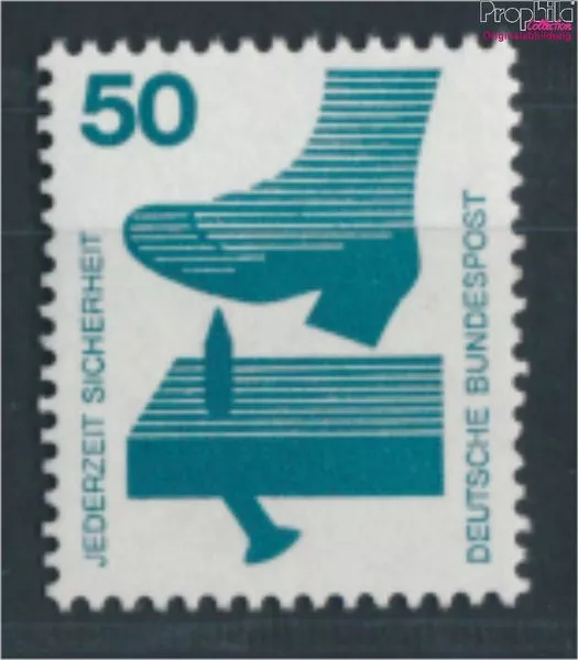 Briefmarken BRD Deutschland 1971 Mi 700A Rd mit blauer Zählnummer postfri (10347