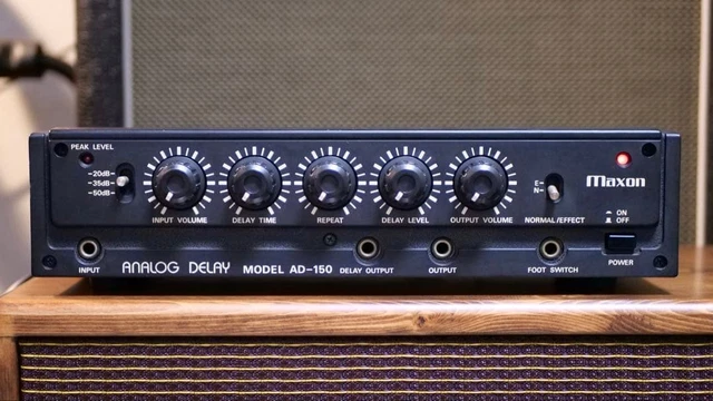 MAXON AD-150 ANALOG Delay Effect Unit Tested Working Cleaned