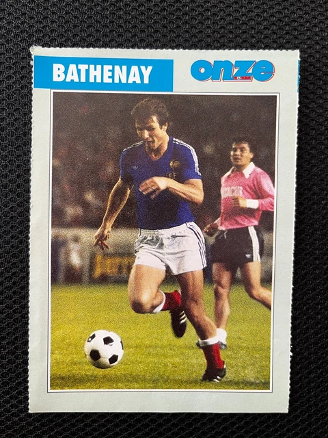 Carte De Collection ASSE 1976/1977 – Dominique Bathenay, Maillot Manufrance, Ancien