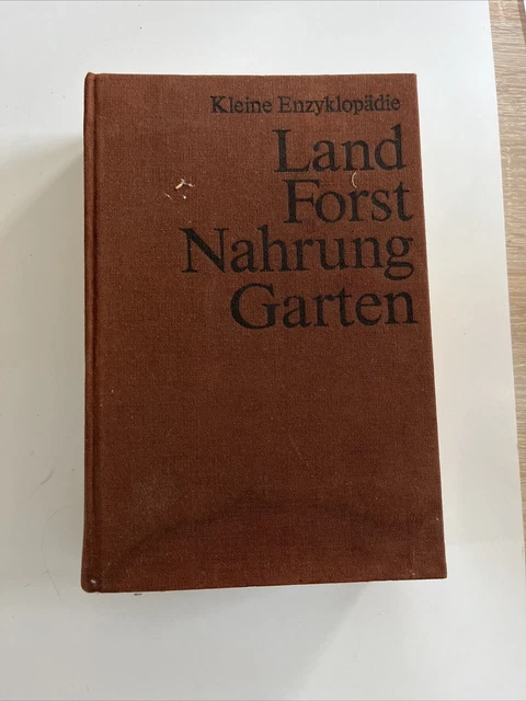 KLEINE ENZYKLOPÄDIE LAND Forst Nahrung Garten, DDR 1978/1980 EUR 12,99