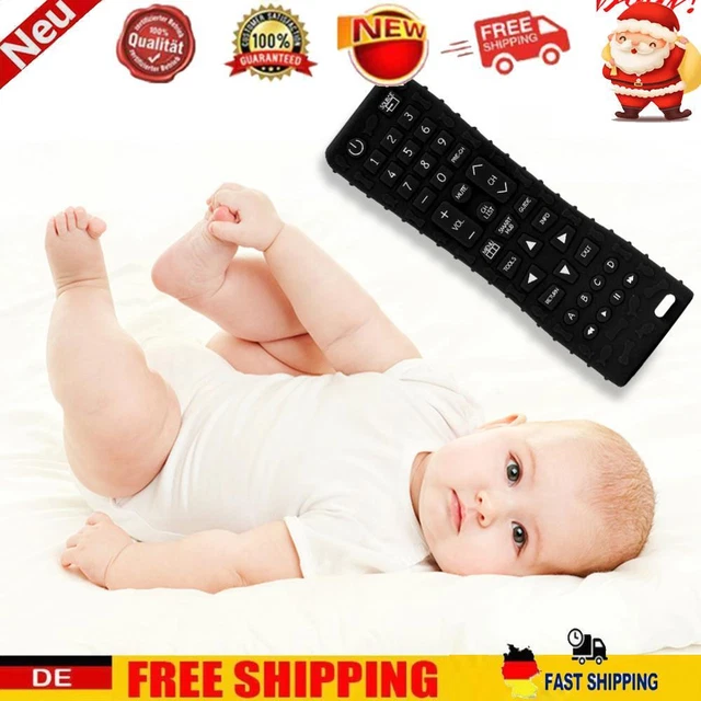 Teething Chew Toy Soft Silicone Teether Black for Dental Care for Newborn Infant