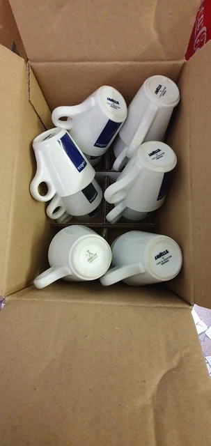 lot de 6 tasses expresso + sous-tasses lavazza vintage TBE