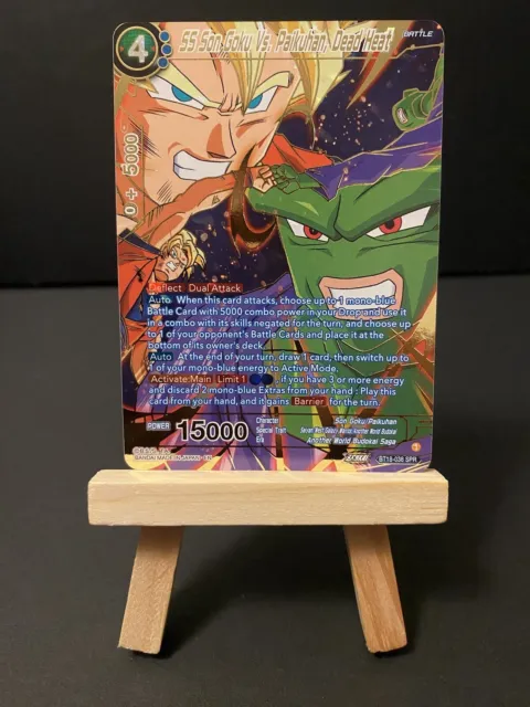 Dragon Ball SS Son Goku Vs. Paikuhan, Dead Heat BT18-038 Z-Legends NM US Seller