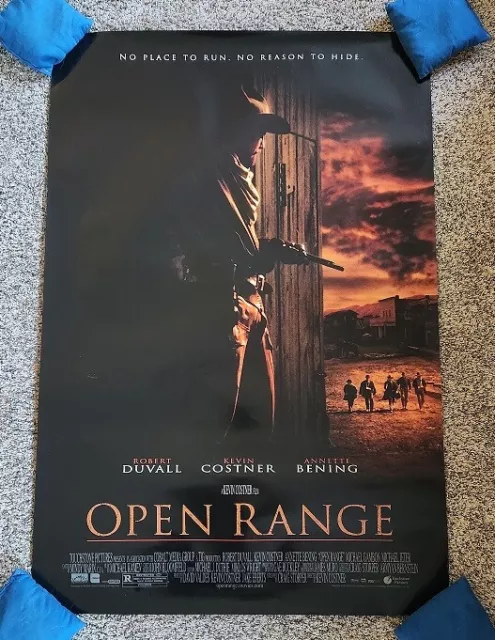 OPEN RANGE MOVIE POSTER DOUBLE SIDED ORIGINAL 27x40 KEVIN COSTNER ROBERT DUVALL