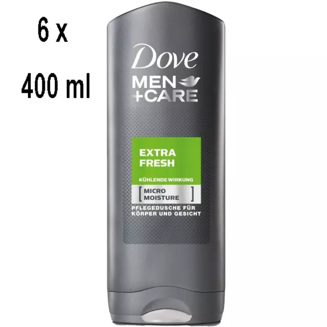 14,50€/L - DOVE Duschgel Men+Care "Extra Fresh" - 6er Pack (6 x 400ml)