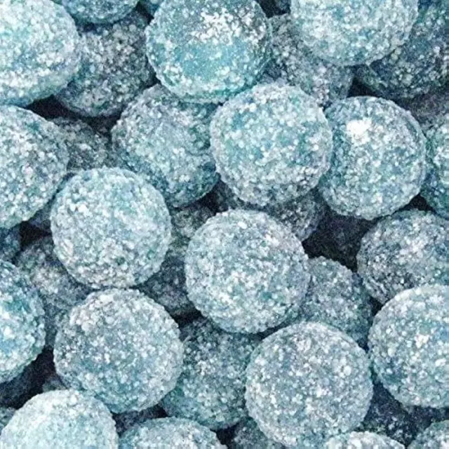 BARNETTS MEGA SOUR BLUE RASPBERRY Pick & Mix Extreme Sour Acid Candy Sweets