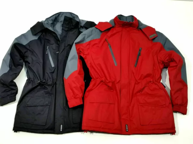 Mens 100% Waterproof Fleece Lined Long Thick Padded Ski Work Coat Jacket S-6Xl