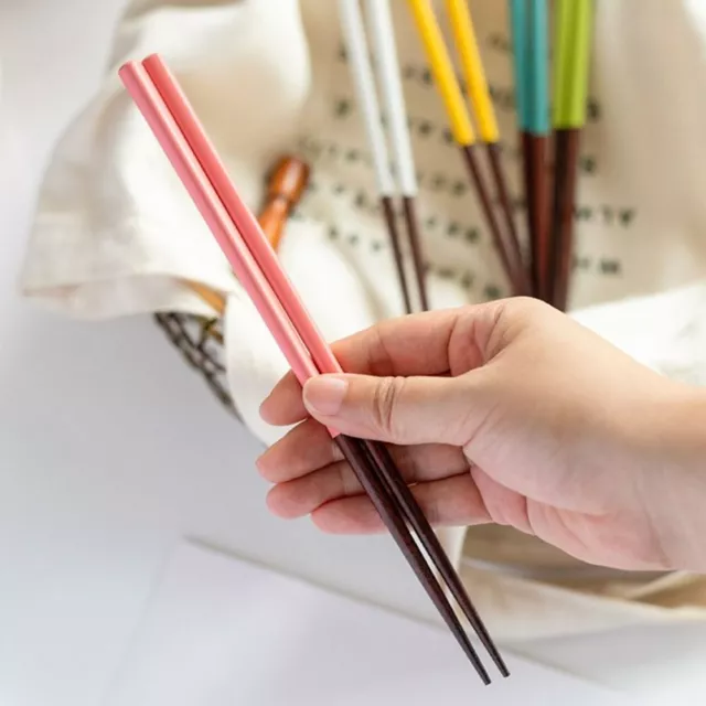 5Pair Macaron Color Japanese Style Wood Chopsticks Sushi Sticks  Travel