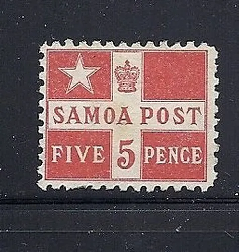 Samoa 1894-95 Flagge Sc 23a Perf 11 Ungebraucht Ungummiert