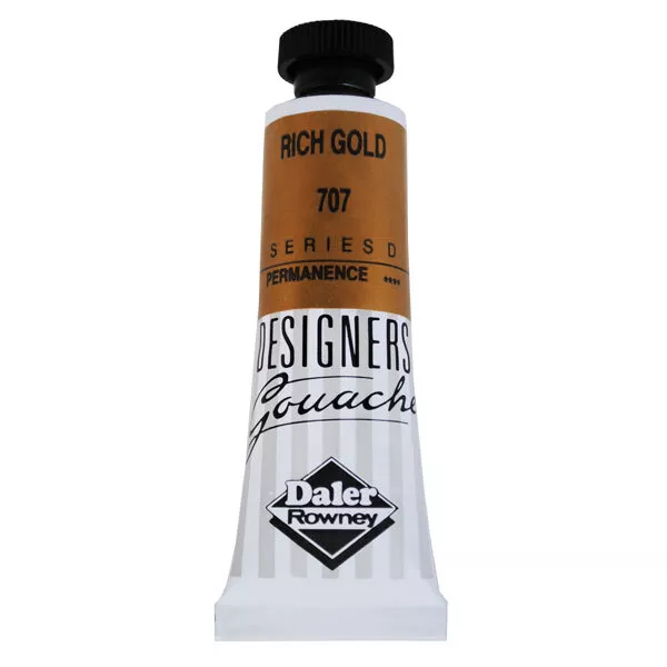 Daler-Rowney 136005707 Diseñadores' Gouache Pintura 15ml Rico Oro