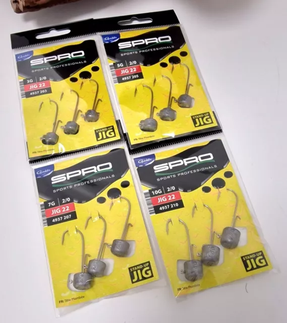 Spro Jig 22 Stand Up 2/0 3g 5g 7g 10g 3,6cm Ned Rig Head Jigheads Jigköpfe NEW