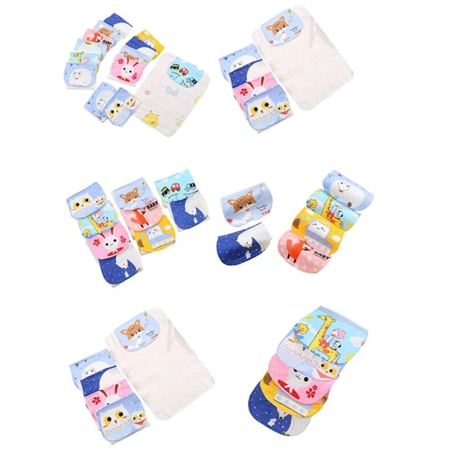 Baby Washcloths Natural Muslin Cotton Face Towel 9x12inch Kindergarten