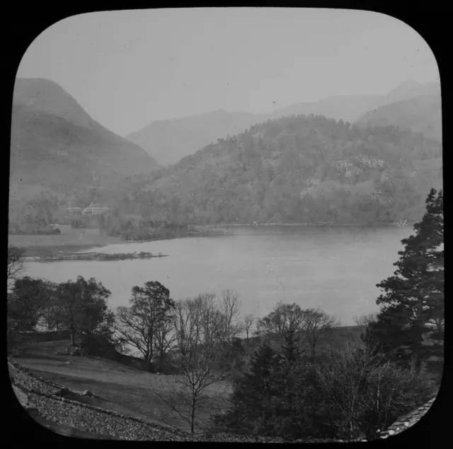 ULLSWATER LAKE FROM PLACE FELL C1887 Magic Lantern Slide LAKE DISTRICT PHOTO