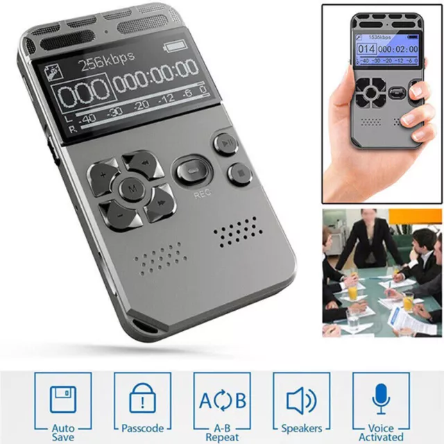 16GB Digital Voice Recorder Voice Recorder Processor Audio Portable Tape Vortrag 2