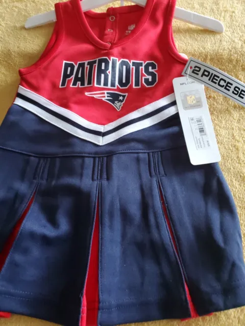New England Patriots Girls Cheerleading Outfit, Size 2T