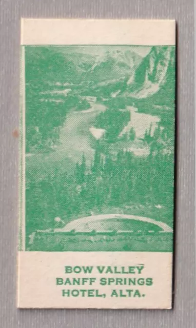 Bow Valley Banff Springs Hotel, Alta. Rhodes Mfg. Co. Fortune Teller Card