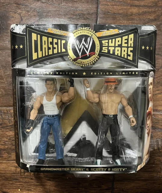 WWE Wrestling Classic Superstars Limited Edition Grandmaster Sexay Scotty 2  Hotty Action Figure 2-Pack Jakks Pacific - ToyWiz