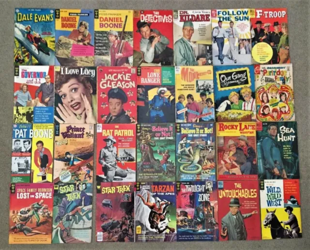 Dell / Gold Key  Silver  Age Tv  Comic  Lot  Of  28  Issues ...... Free Shipping