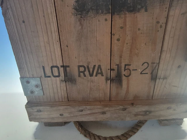 Vintage Explosives Wood Dynamite Box / EXPLOSIVE MINE / LOT RVA 15-27 4