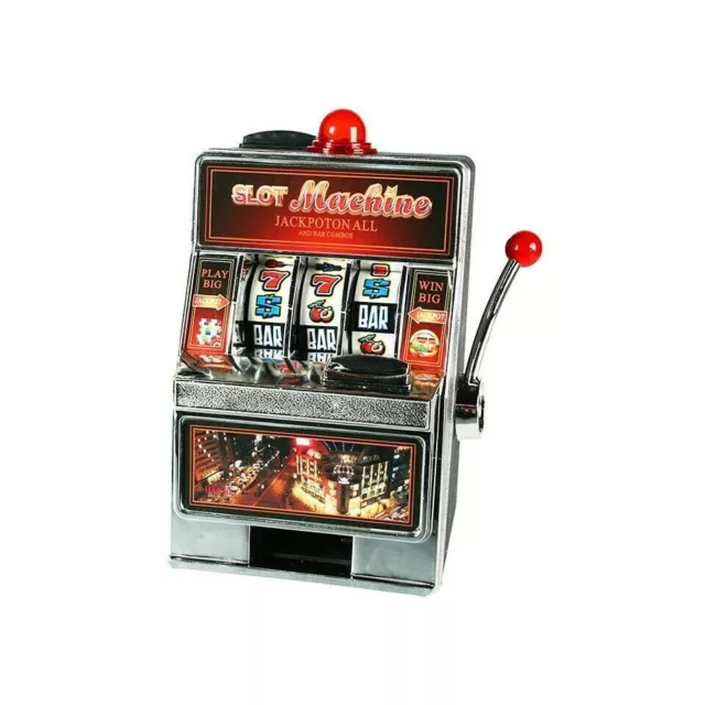 Salvadanaio Porta Monete A Forma Di Slot Machine Con Luci E Suoni cir