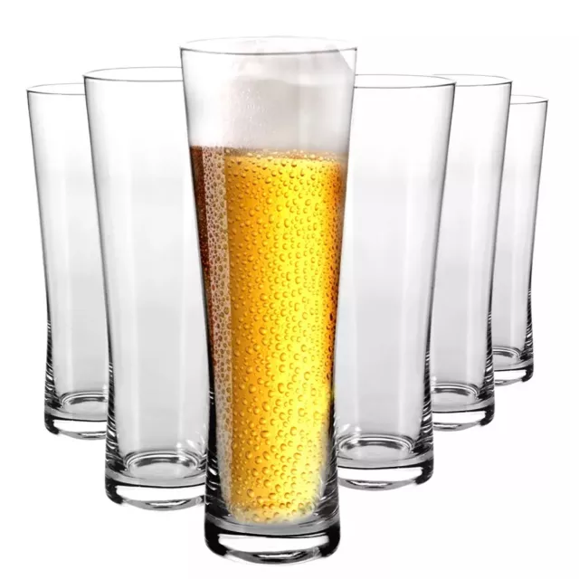 Krosno Mixology Vasos de Cerveza estilo Clepsidra| 6 pcs | 500 ml | Lavavajillas