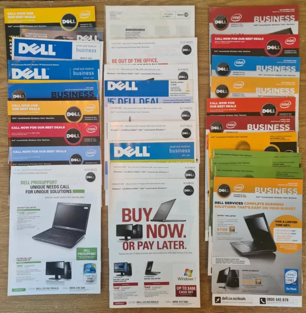 DELL Computers - Advertising Mailouts - Bulk Lot (From 2000's)