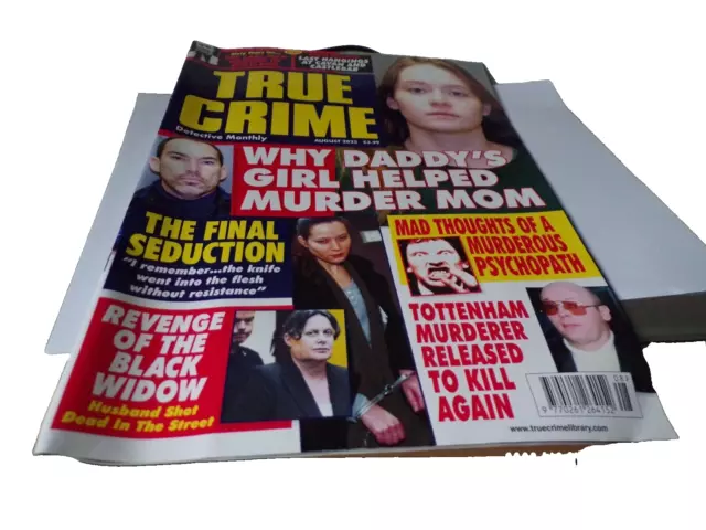 True Crime Detective Monthly Magazine August 2023