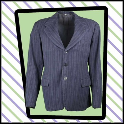 AQUASCUTUM PIN Gessato Pantaloni Taglia 40R 32 NUOVO CON ETICHETTA 