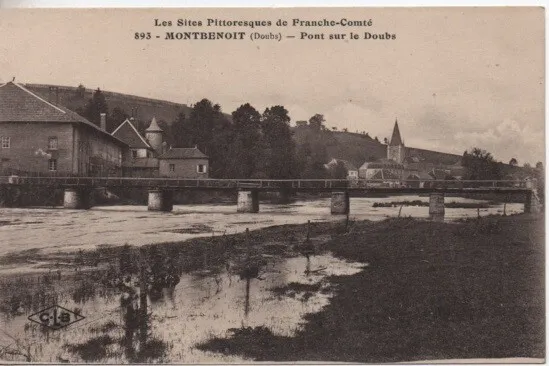 CPA -  MONTBENOIT - Pont sur le Doubs - Sites pittoresques de  Franche-Comté