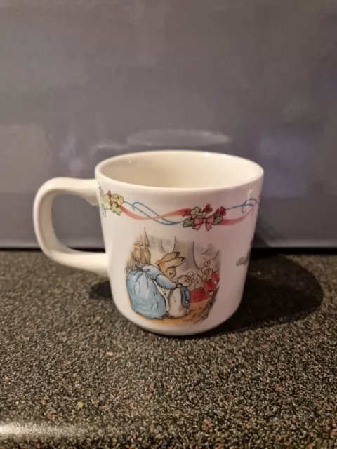 Wedgwood China Beatrix Potter Peter Rabbit Child’s Christening Mug Cup