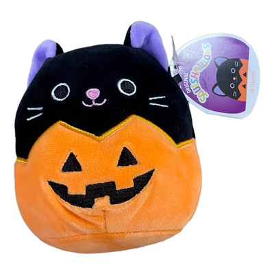 autumn in a pumpkin squishmallow