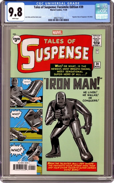 Tales of Suspense Facsimile Edition #39 CGC 9.8 2020 3892715012