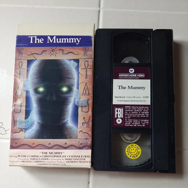 VHS THE MUMMY 1959 Hammer Rare Horror Peter Cushing Christopher Lee ...