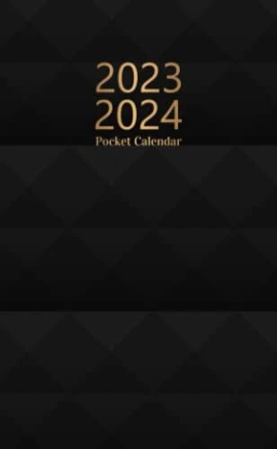 POCKET CALENDAR 2023-2024 for Purse: Small Size Monthly Planner | 24