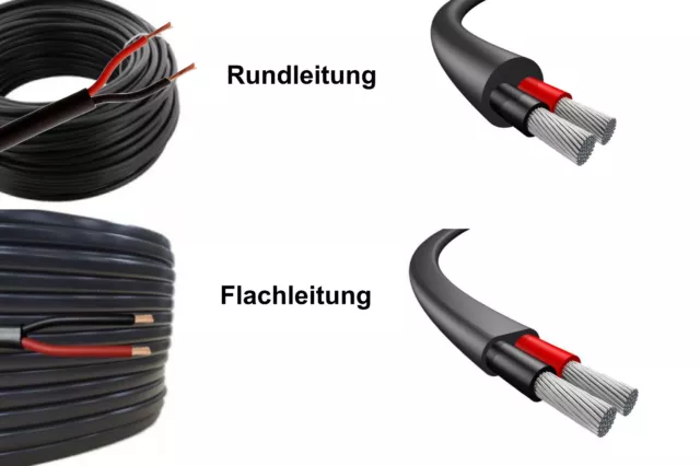 1,5 mm² Fahrzeugleitung rot FLRY-B Kfz Kabel Stromkabel Meterware 100m auf  Spule