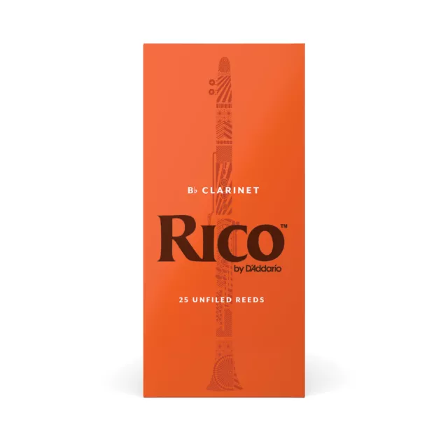 Rico by D'Addario Bb Clarinet Reeds, Strength 2.5, 25-pack 2