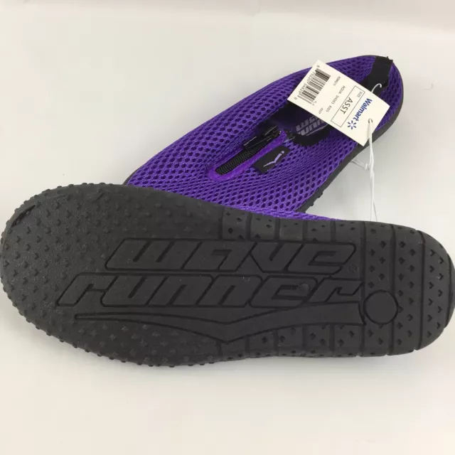 Wave Runner Quick Dry Water Shoes Youth 3 Aqua Socks Barefoot Slip-On Zipper 3