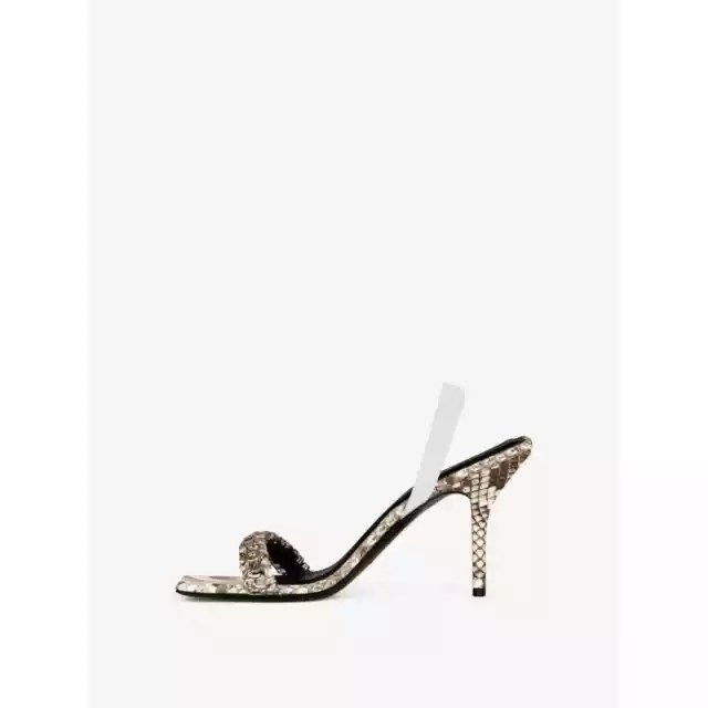 Givenchy Chain Embellished G Woven Slingback Sandals in Python 38.5 3